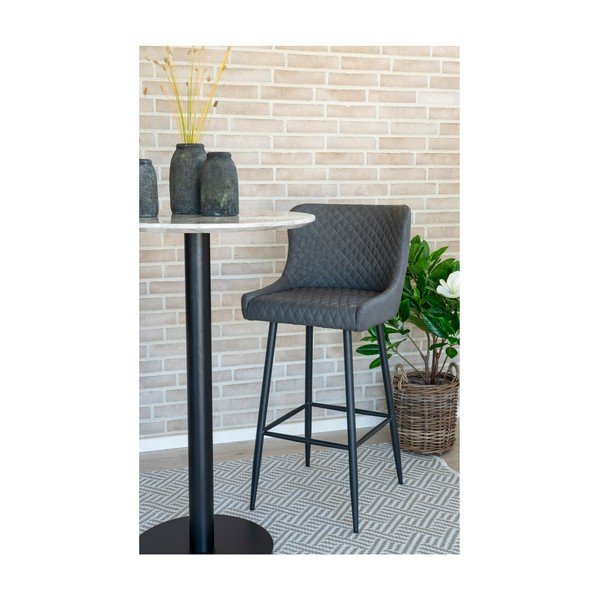 Baro taburetė tamsiai pilkos spalvos 105 cm Dallas – House Nordic-image-4