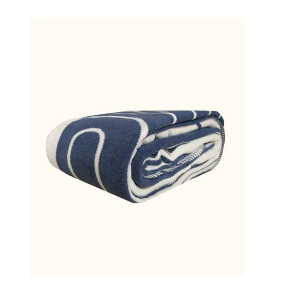 Balta ir tamsiai mėlyna viengulė lovatiesė 150x200 cm Twin - Oyo Concept-image-2