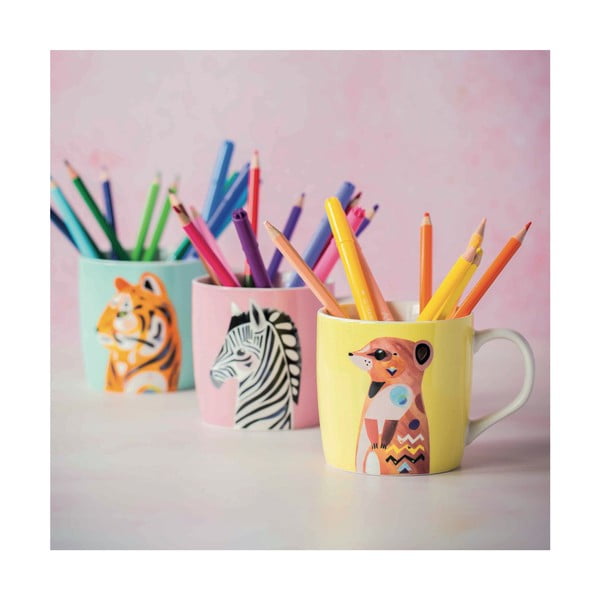 Mėlynas porcelianinis puodelis Maxwell & Williams Pete Cromer Tiger, 375 ml-image-3