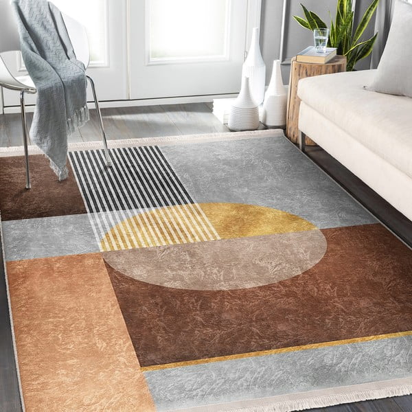 Pilkai rudas kilimas 160x230 cm - Mila Home-image-3