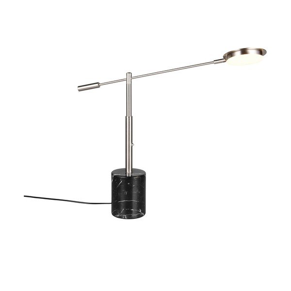 Juodos spalvos/sidabrinės spalvos stalinis šviestuvas LED (aukštis 65 cm) Fiore – Trio Select-image-4