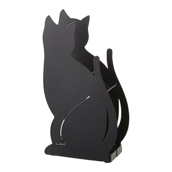 Juodas skėčių stovas YAMAZAKI Cat