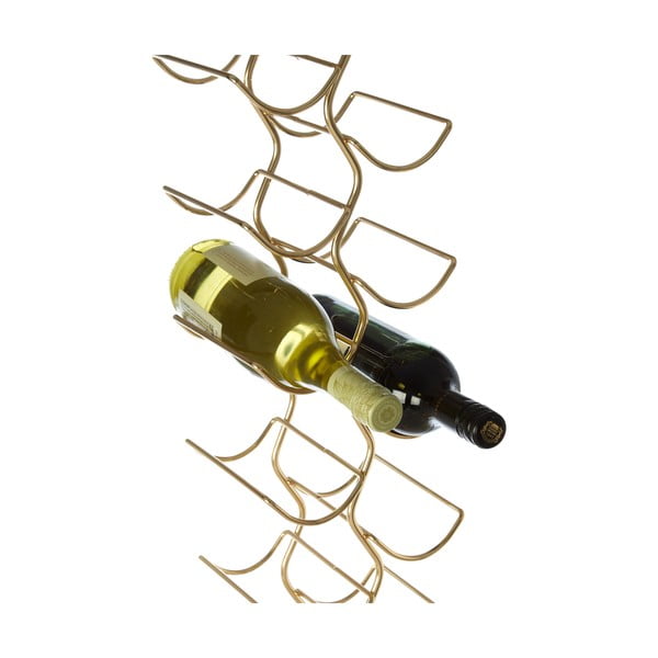 Iš metalo vyno lentyna auksinės spalvos butelių skaičius 12 Wren – Premier Housewares-image-3