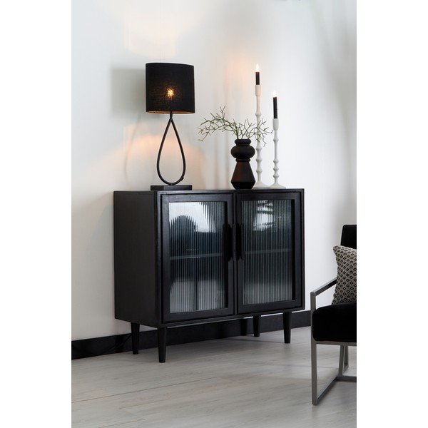 Iš metalo stalinės lempos pagrindas matinės juodos spalvos 51 cm Tamsu – Light & Living-image-1