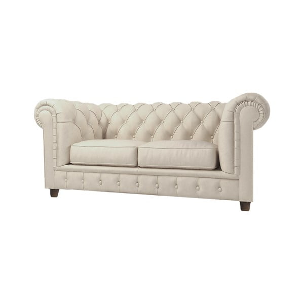 Kreminės spalvos aksominė sofa 178 cm Cambridge - Ropez