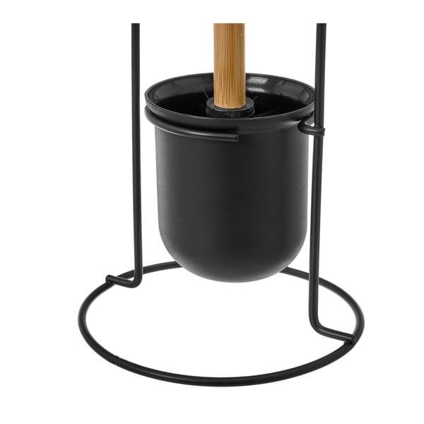Iš metalo tualeto šepetys juodos spalvos Simply – Casa Selección-image-2