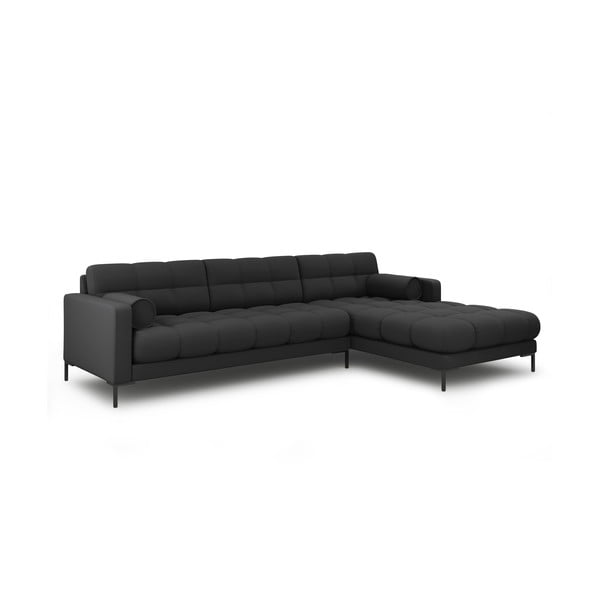 Kampinė sofa tamsiai pilkos spalvos (su dešiniuoju kampu) Bali – Cosmopolitan Design-image-3