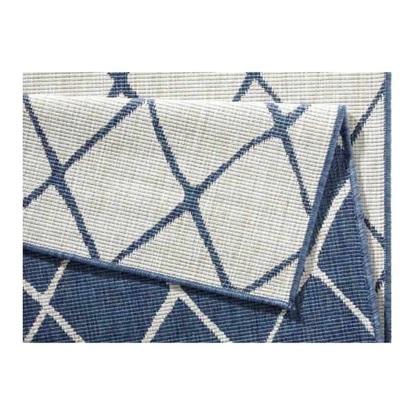 Mėlynos ir kreminės spalvos dvipusis lauko kilimas NORTHRUGS Malaga, 120 x 170 cm-image-4