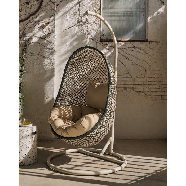 Pakabinamas sodo krėslas su stovu Kave Home Damila-image-1