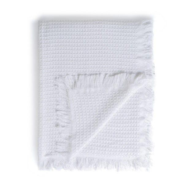 Iš perdirbtos medvilnės lovatiesė baltos spalvos 260x280 cm Honeycomb – Ixia