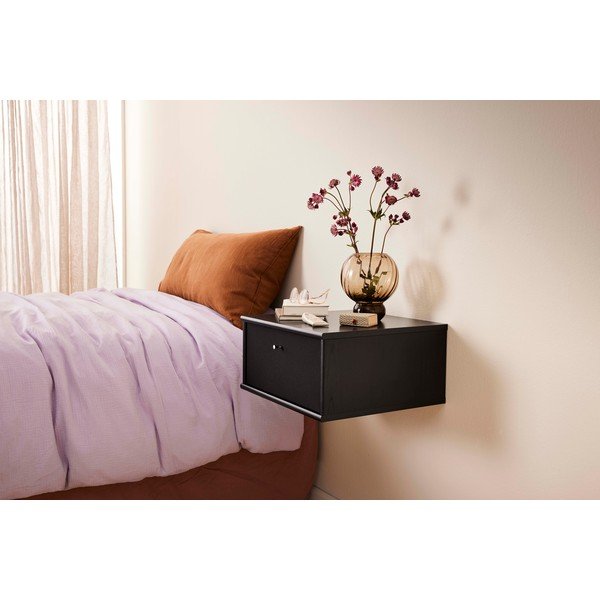 Juodas pakabinamas naktinis staliukas Mistral - Hammel Furniture-image-1