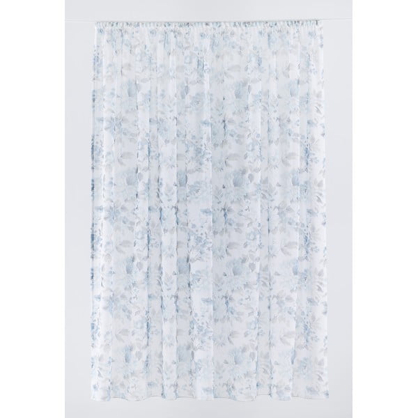 Permatoma užuolaida baltos spalvos/mėlynos spalvos 300x260 cm Elsa – Mendola Fabrics-image-1