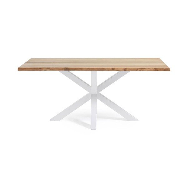 Valgomojo stalas su ąžuolo dekoro stalviršiu 90x160 cm Argo – Kave Home-image-2