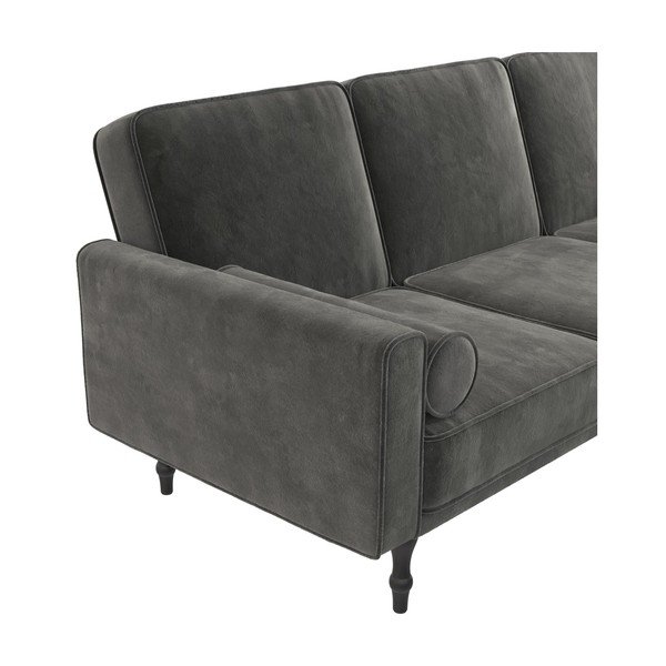 Pilka sofa lova kampinė sofa Edison - Støraa-image-1