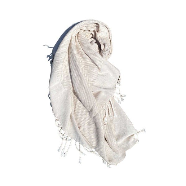 Smėlio spalvos iš medvilnės paplūdimio antklodė 90x175 cm Retro – Foutastic-image-4