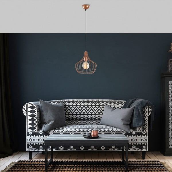 Vario spalvos kabantis šviestuvas ø 27 cm su metaliniu gaubtu Mezopotamya – Opviq lights-image-1