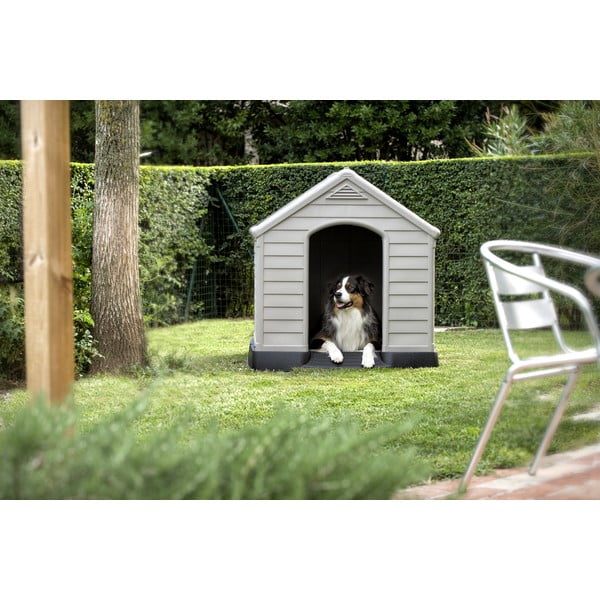 Pašiūrė pilkos spalvos šuniui 95x99 cm – Curver-image-2