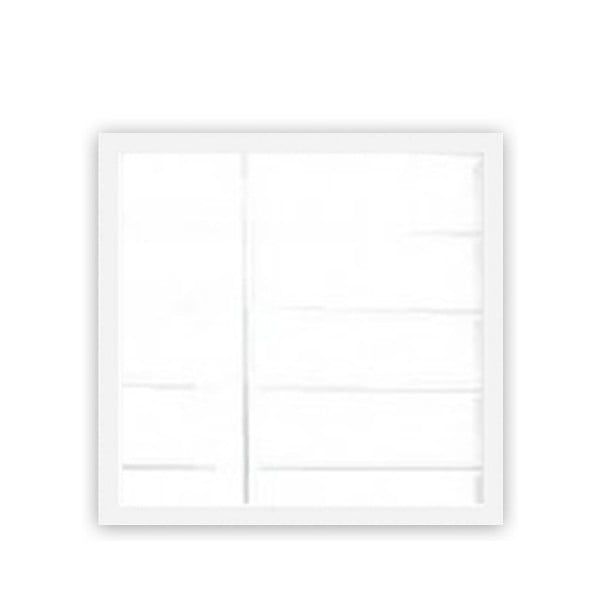 4 sieninių veidrodžių su baltais rėmais rinkinys Oyo Concept Setayna, 24 x 24 cm