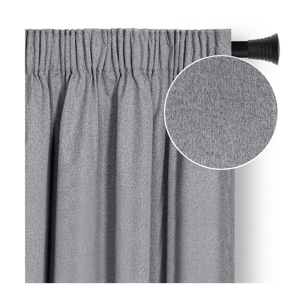 Pilkos spalvos visiškai užtemdo užuolaida 140x250 cm Corita – Restilo