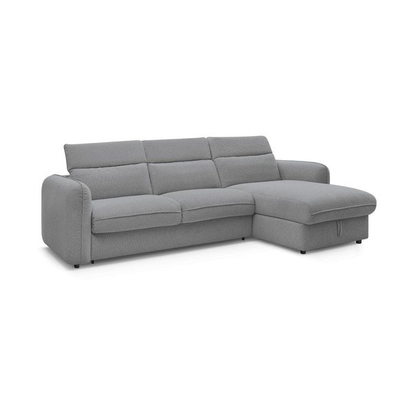 Pilkos spalvos kampinė sofa Achille – Bobochic Paris-image-3