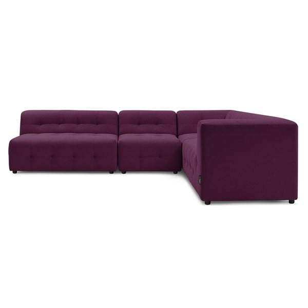Tamsiai violetinė kampinė sofa (dešinysis kampas) Kleber - Bobochic Paris-image-4