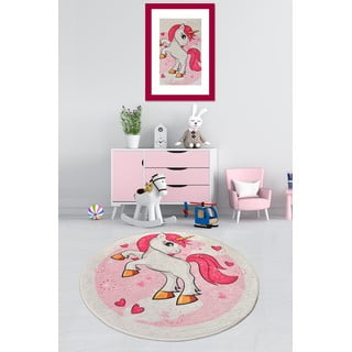 Vaikiškas neslidus kilimas Conceptum Hypnose Poni, ø 140 cm
