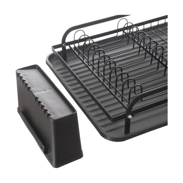 Iš metalo dviejų aukštų kiaurasamtis juodos spalvos 42,5x32 cm Radka – Orion-image-2