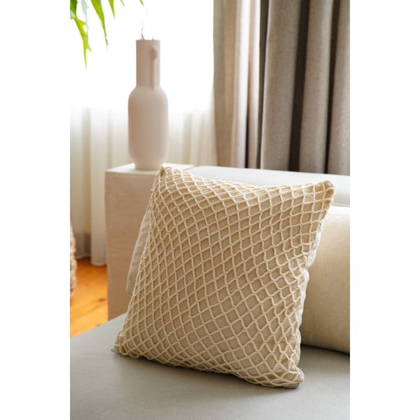 Iš medvilnės dekoratyvinis pagalvės užvalkalas 43x43 cm Net – Mioli Decor-image-1