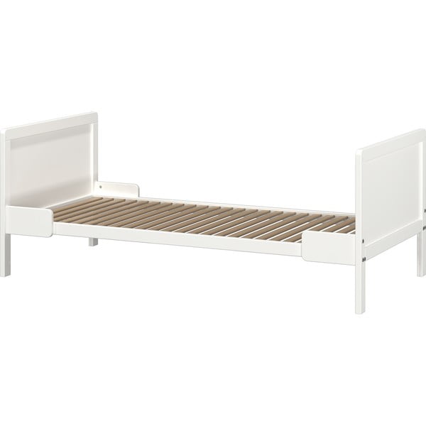 Baltos spalvos iš medienos masyvo vaikiška lovelė 70x140 cm Alkmaar – Germania-image-2