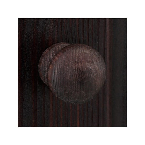 Iš pušies masyvo TV spintelė rudos spalvos 45x44 cm Cubrix – Støraa-image-4