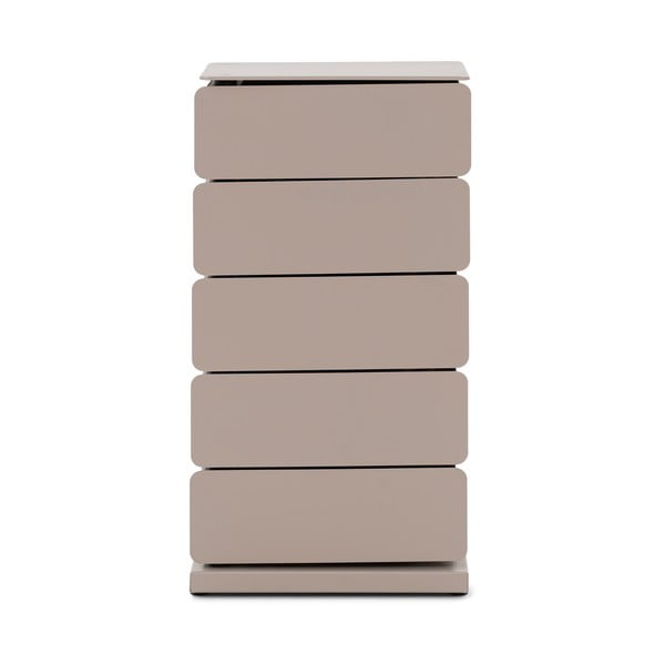 Taupe spalvos iš metalo šoninė spintelė 37x72x26 cm Joey – Spinder Design