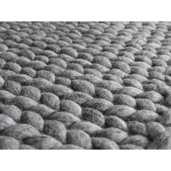 Pilkas pintas vilnos kilimas Wooldot Ball Rugs, 170 x 240 cm-image-2