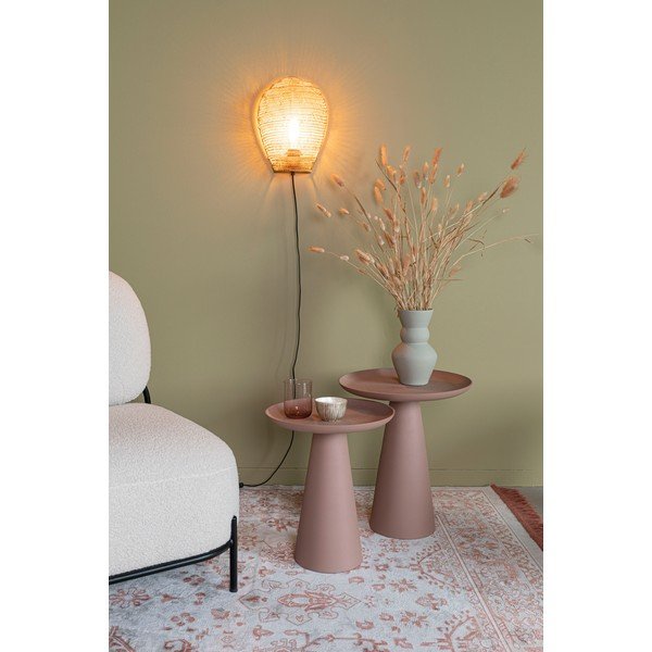 Iš metalo apvalios formos šoninis stalas ø 34,5 cm Ringar – White Label-image-1