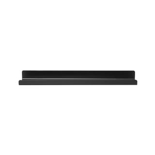 Juodos spalvos metalinė vonios kambario lentynėlė "Blomus", 51 cm ilgio