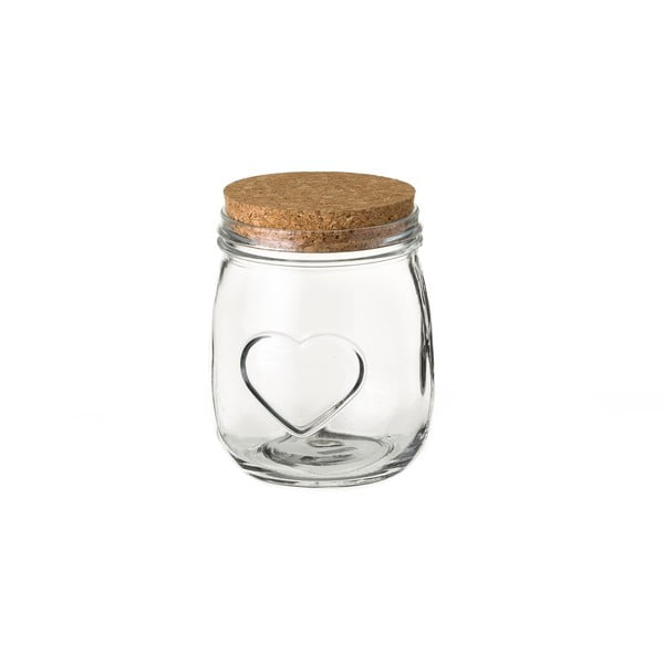 Stiklinė su kamštiniu dangteliu "Unimasa Heart", ⌀ 11,1 cm
