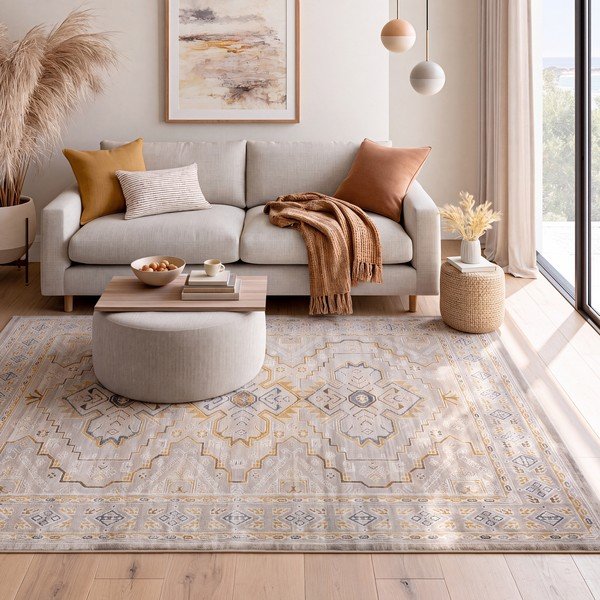 Smėlio spalvos kilimas 154x230 cm Berta – Universal-image-1