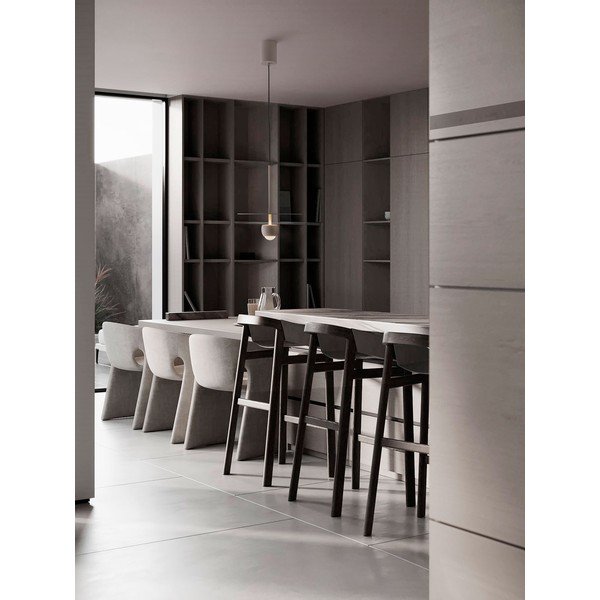 Smėlio spalvos iš aliuminio kabantis šviestuvas LED ø 30 cm Edem – Nova Luce-image-2
