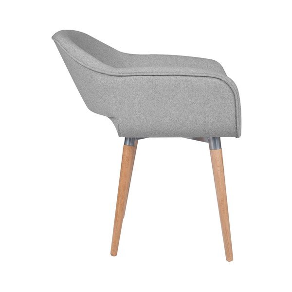 Šviesiai pilka valgomojo kėdė "Cosmopolitan Design Napoli-image-2