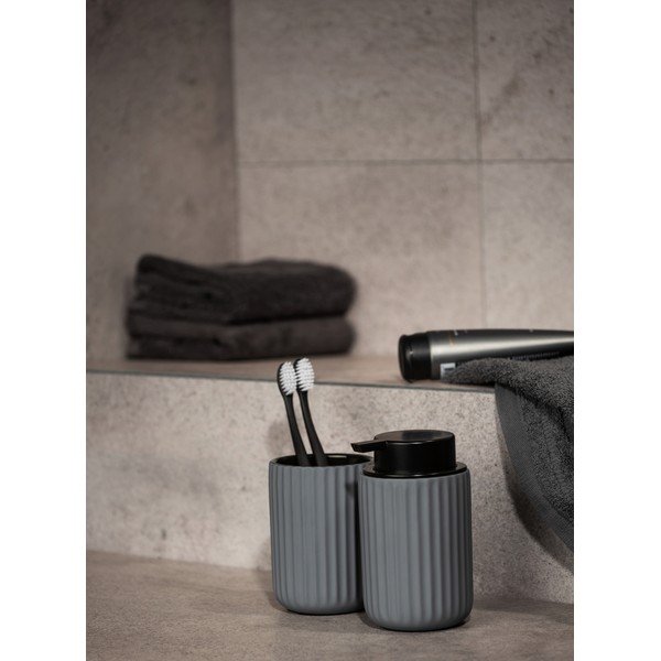 Pilkas keramikinis indas dantų šepetėliams Wenko Belluno-image-1