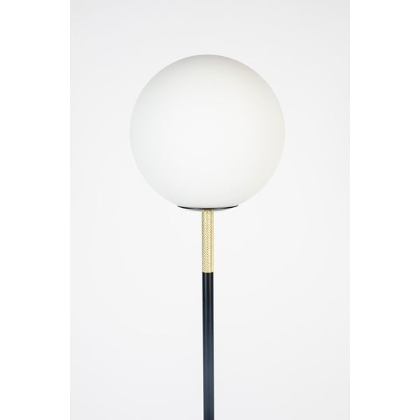 Juodos ir baltos spalvos pastatomas šviestuvas (aukštis 145 cm) su stiklo gaubtu Orion – Zuiver-image-4