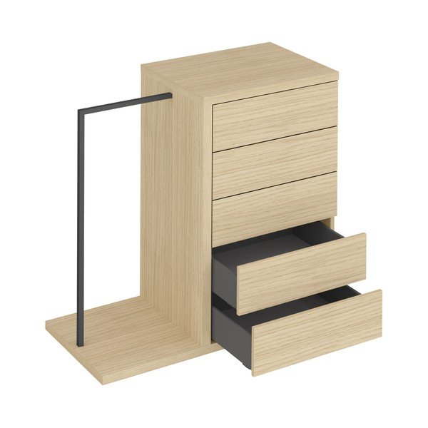 Žema ąžuolo dekoro spinta 105x113 cm Hugo - TemaHome-image-3