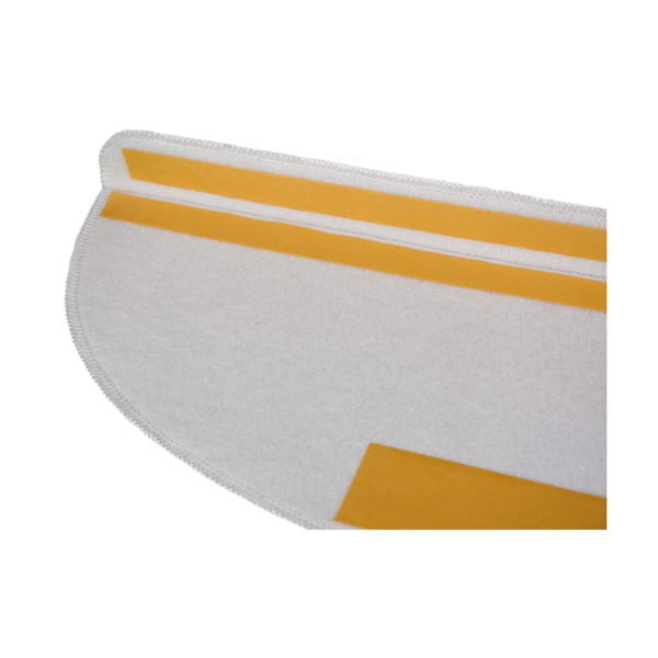 Laiptų kilimėlių rinkiniai geltonos spalvos/kreminės spalvos 16 vnt. 20x65 cm The Baloon – Vitaus-image-4