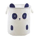 Baltos spalvos iš tekstilės vaikiškas krepšys ø 38x48 cm Mimo Panda Face – Premier Housewares