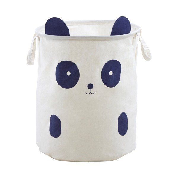 Baltos spalvos iš tekstilės vaikiškas krepšys ø 38x48 cm Mimo Panda Face – Premier Housewares