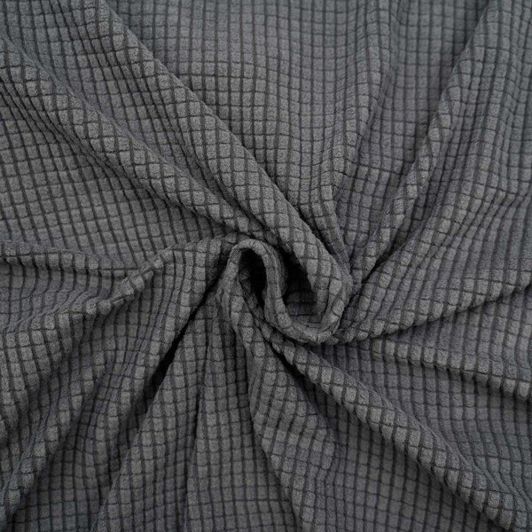 Antracito spalvos 3 sėdimos vietos įtempiamas sofai baldų apmušalas Sacha – douceur d'intérieur-image-1