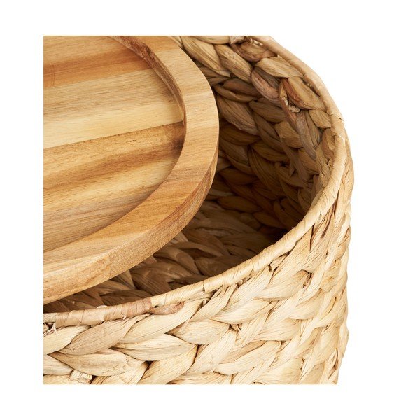 Iš vandens hiacinto krepšiai 3 vnt. ø 30x15 cm Botofte – House Nordic-image-3