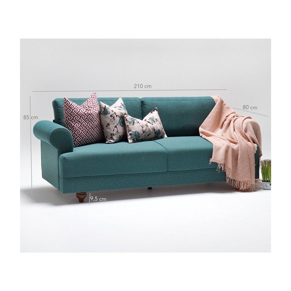 Turkio spalvos sofa Balcab Home Karin-image-4