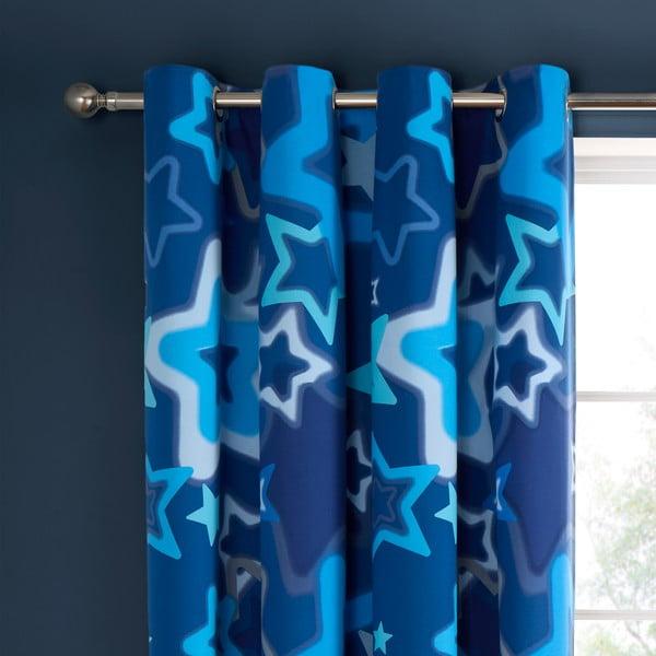 Vaikiškos užuolaidos 2 vnt. 168x183 cm Ombre Stars – Catherine Lansfield