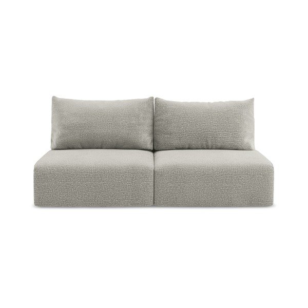 Šviesiai pilkos spalvos sulankstoma/su sandėliavimo vieta sofa 216 cm Kalena – Makamii