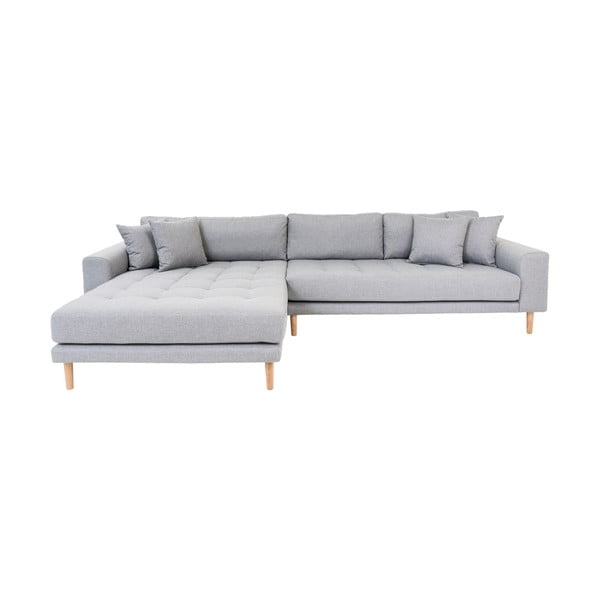 Pilka kampinė sofa (kairysis kampas) Lido - House Nordic